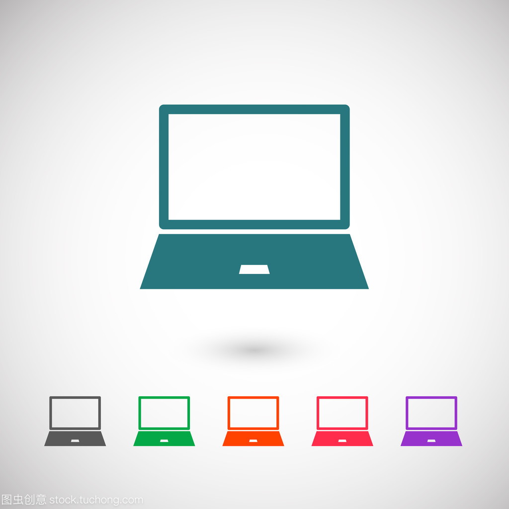手提電腦平面設計圖標 計算機平面設計的關鍵元素