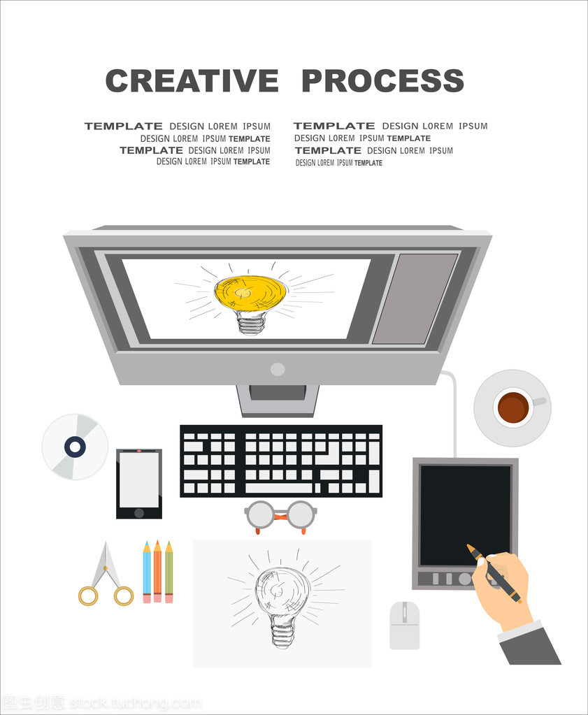筆記本電腦在辦公場所中的計算機平面設計應用